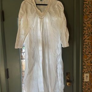 White Embroidered nightgown by Cornell trading
